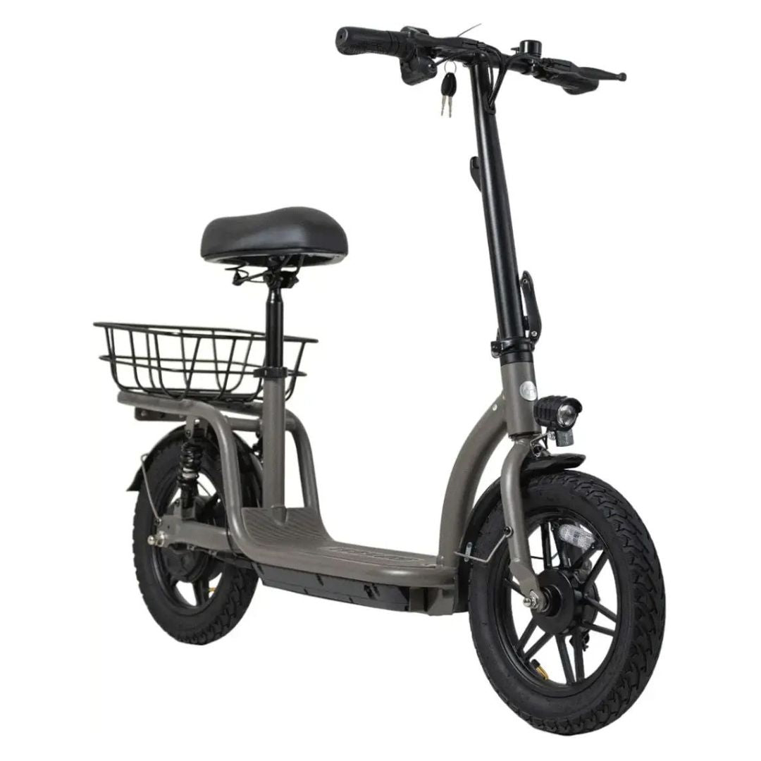 GoTrax - FLEX VOYAGER Electric Scooter w/15mi Operating Range & 15.5mph Max Speed - Gray - Good Condition