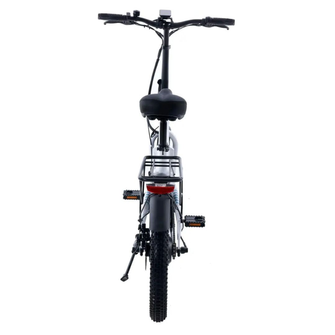 GoTrax - Z4 LITE Folding eBike w/ 25mi Max Operating Range and 20mph Max Speed - White - GT-Z4LITE
