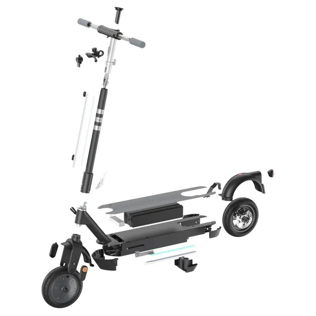 OKAI - NEON Pro Foldable Electric Scooter w/ 50 Miles Max Operating Range & 20 mph Max Speed - Black - ES30-BLACK - Good Condiiton