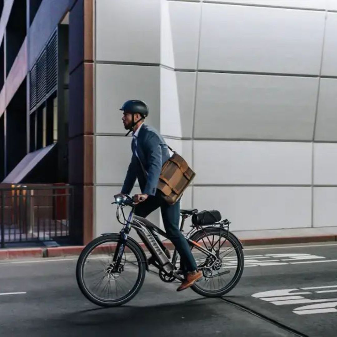 Aventon - Level.2 Commuter Step-Over eBike w/ up to 60 miles Max Operating Range and 28 MPH Max Speed -  Clay Grey - LCT001