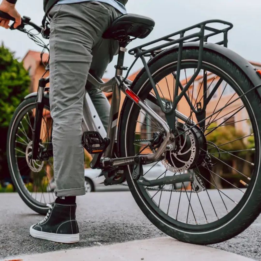 Aventon - Level.2 Commuter Step-Over eBike w/ up to 60 miles Max Operating Range and 28 MPH Max Speed -  Clay Grey - LCT001
