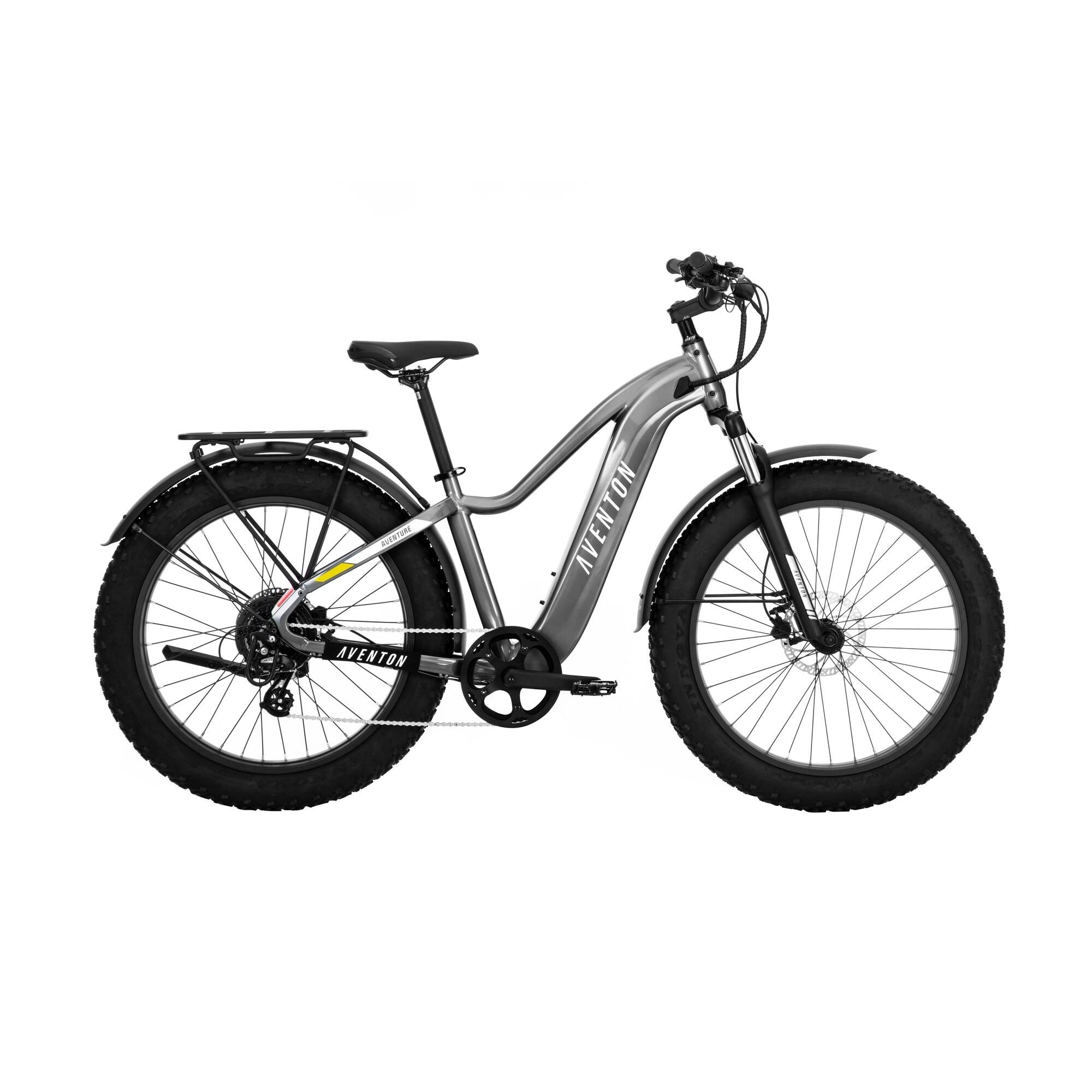 Aventon - Aventure.2 Step-Over eBike w/ up to 60 mile Max Operating Range and 28 MPH Max Speed - Regular - Slate - AVT001