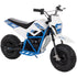 CR8-R Battery-Powered Ride-On Mini Bike - White, blue