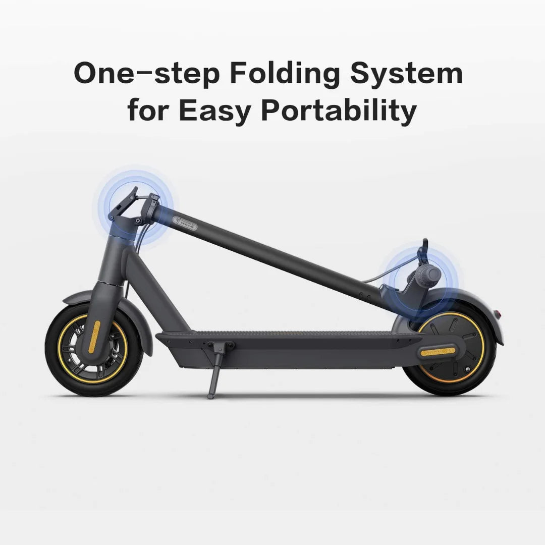Segway - G30Max Electric Kick Scooter Foldable Electric Scooter w/40.4 Max Operating Range & 18.6 mph Max Speed - Black - MAX-G30P 4