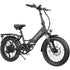 GoTrax - F2 Folding Ebike w/ 45 mile Max Operating Range and 20 MPH Max Speed - Black - GT-F2500FD-BLA