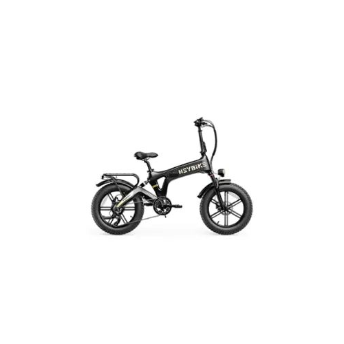 Heybike - Tyson Foldable E-bike w/ 55mi Max Operating Range & 28 mph Max Speed - Black - HBK-Tyson-B
