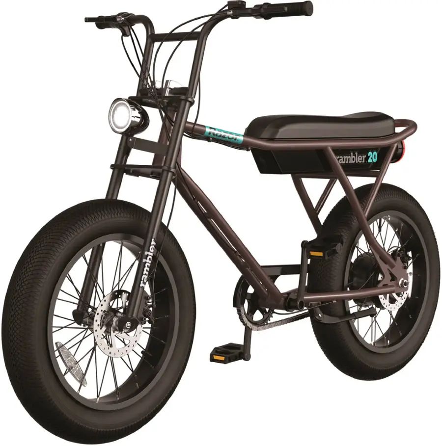 Razor - Rambler 20 eBike w/16.5 Max Operating Range & 19.9 mph Max Speed - Brown - 15128778