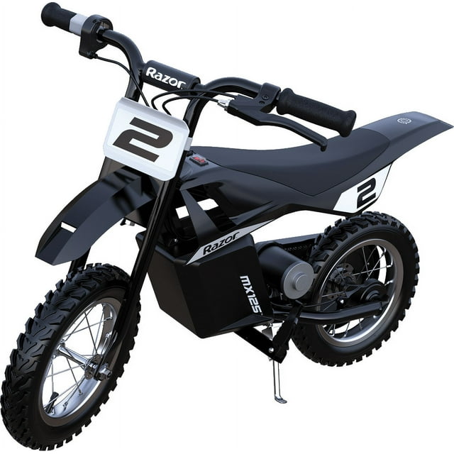 Razor MX125 Dirt Rocket eBike w/ 5.3 Miles Max Operating Range and 8 mph Max Speed - Black