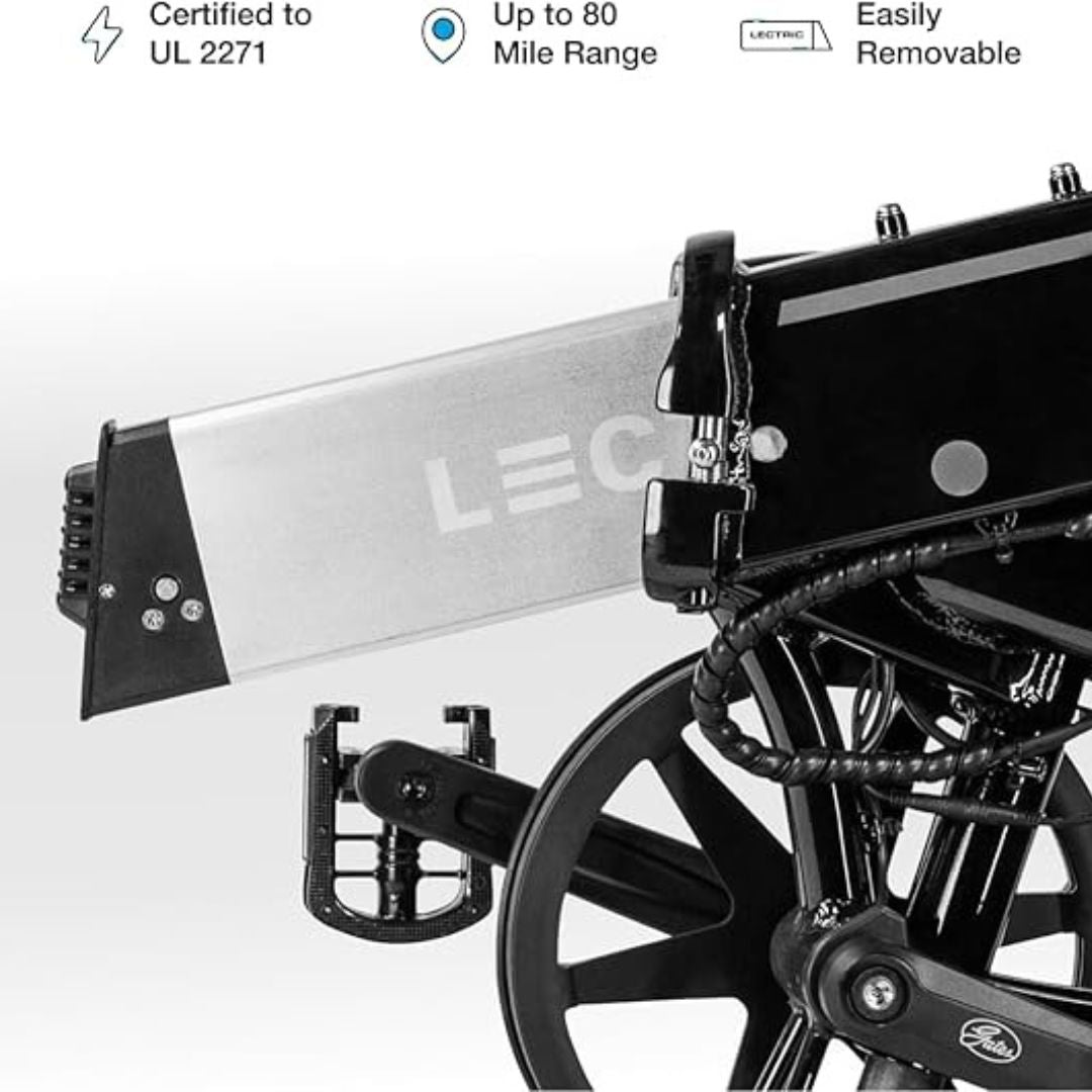 Lectric eBikes - XP Step-Thru 3.0 Foldable Long-Range eBike: 65 miles Max Operating Range & 28 mph Max Speed - Unisize - Black - 401-00878-B201