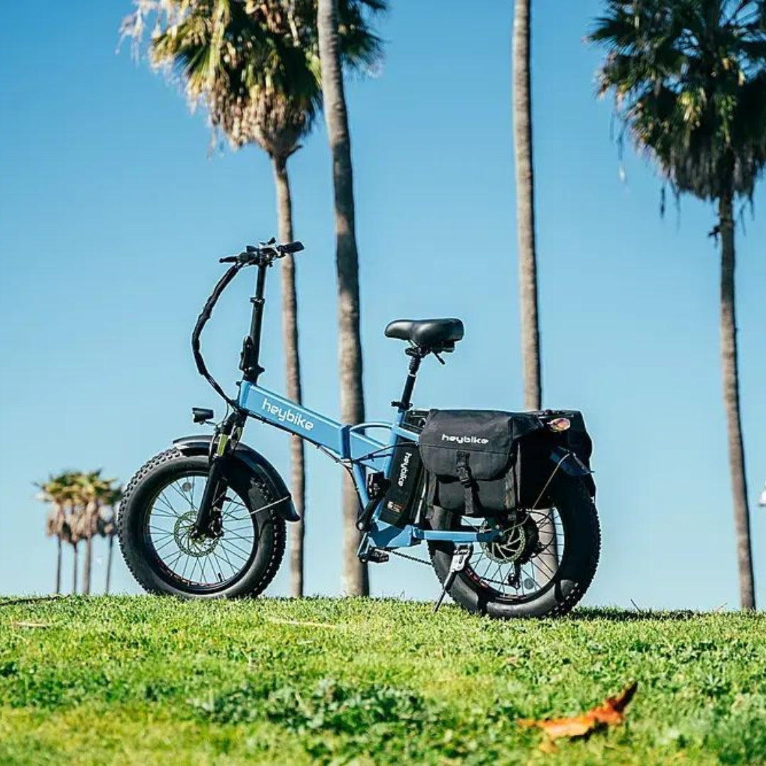 Heybike - Mars Foldable Ebike w/ 48mi Max Operating Range & 20 mph Max Speed- for Any Terrain - Blue - HBK-Mars-U