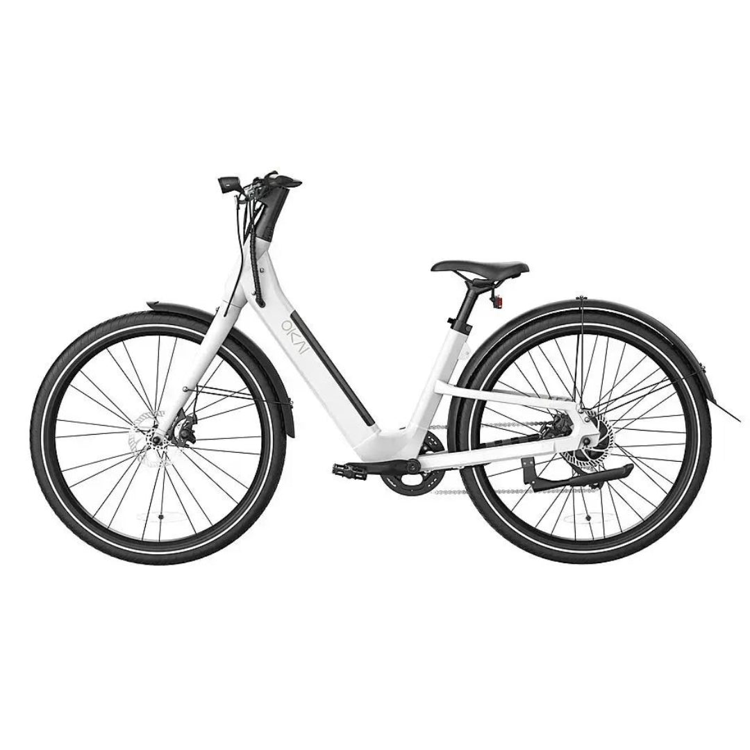 OKAI - Stride eBike w/ 40 Miles Max Operating Range and 25 mph Max Speed - White - EB40-WHITE