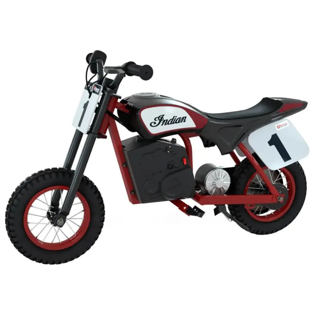 Razor - Indian eFTR Mini w/7 miles Max Operating Range & 14 mph Max Speed eBike - Small - Black - 15128007