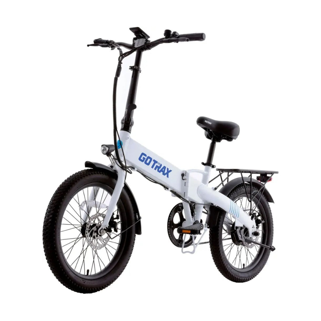 GoTrax - Z4 LITE Folding eBike w/ 25mi Max Operating Range and 20mph Max Speed - White - GT-Z4LITE