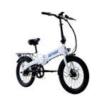GoTrax - Z4 LITE Folding eBike w/ 25mi Max Operating Range and 20mph Max Speed - White - GT-Z4LITE