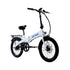 GoTrax - Z4 LITE Folding eBike w/ 25mi Max Operating Range and 20mph Max Speed - White - GT-Z4LITE